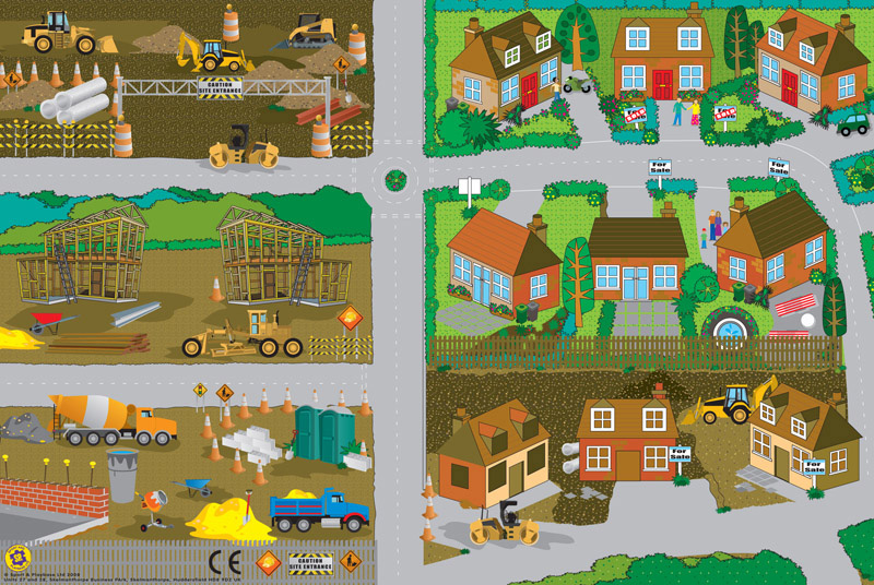 Shelley Park Estate Playmat - 1.5m x 1m