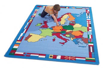 Gigantic European Map Rug - 3m x 2m