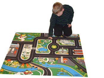 Large Town Roadway Playmat - 1.3m x 1m