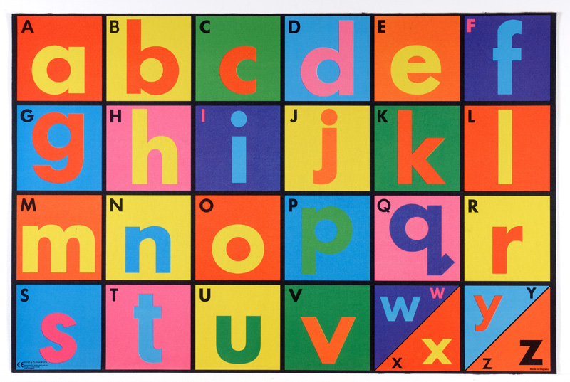 24 Alphabet Floor Tiles