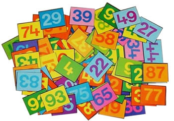 Super Giant Numbers Floor Tiles 1-100