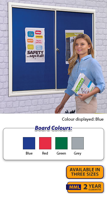 Safety Sliding Door Noticeboard