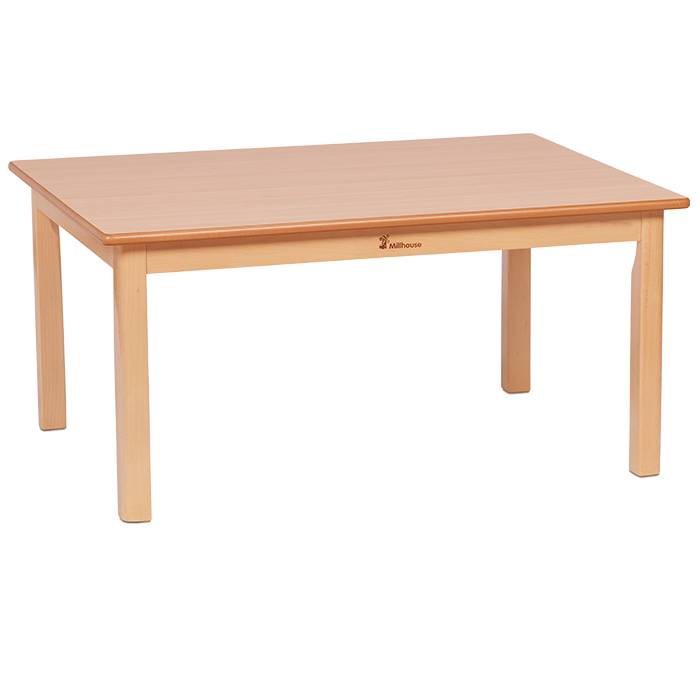 Small Rectangle Melamine Top Wooden Table - 960 x 695mm