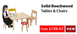 Solid Beechwood Tables & Chairs