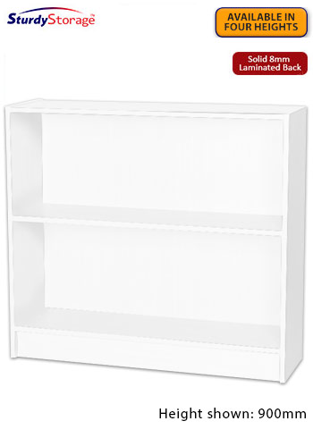 Sturdy Storage - White 1000mm Wide Bookcase