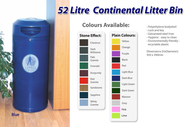 52 Litre Continental Bin