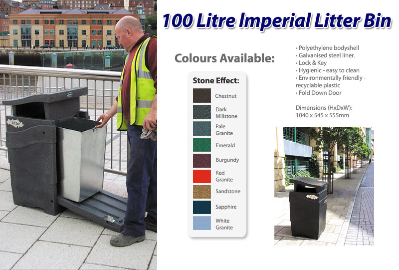 100 Litre Imperial Litter Bin