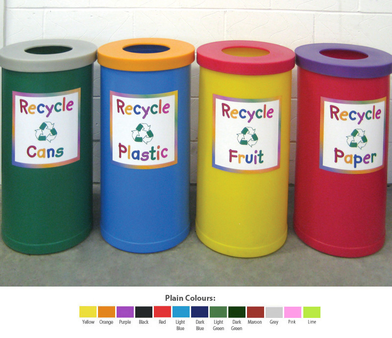 SET OF 4: 70 Litre Popular Recycling Bins