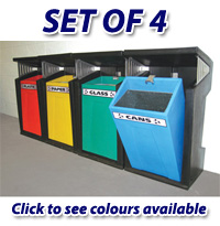 SET OF 4: 39 Litre Provincial Recycling Bins