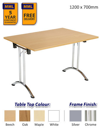 Rectangular Union Folding Table - 1200 x 700mm