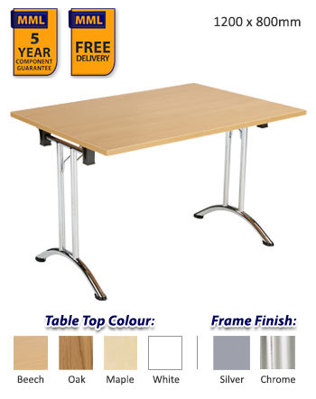 Rectangular Union Folding Table - 1200 x 800mm