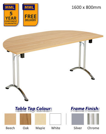 Union Folding Table - D-End