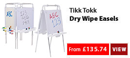 Tikk Tokk Dry-Wipe Easel Sets