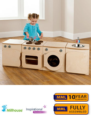 PlayScapes Toddler Play Kitchen - Set of 4