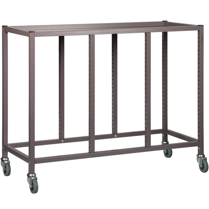 Gratnells Low Height Empty Treble Column Trolley - 735mm (holds 15 shallow trays or equivalent)