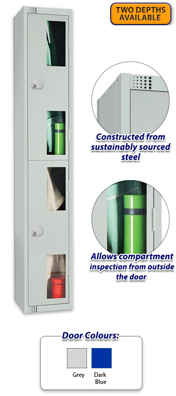 Vision Panel 2 Door Locker