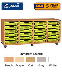 Gratnells 24 Shallow Tray Quad Column Unit