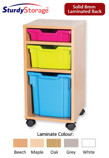 Sturdy Storage Cubbyhole Unit with 3 Variety Trays (Height 697mm)