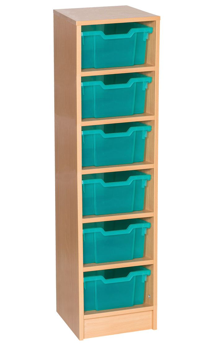 Sturdy Storage - Ready Assembled Cubbyhole Storage with 6 deep Trays (Static)