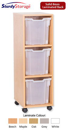 Sturdy Storage Cubbyhole Storage with Jumbo Trays - 3 Tray Single Unit