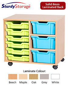 Sturdy Storage Cubbyhole Unit with 9 Variety Trays (Height 615mm)