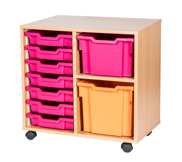 Sturdy Storage Cubbyhole Unit with 9 Variety Trays (Height 697mm)