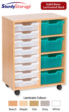 Sturdy Storage Cubbyhole Unit with 12 Variety Trays (Height 779mm)