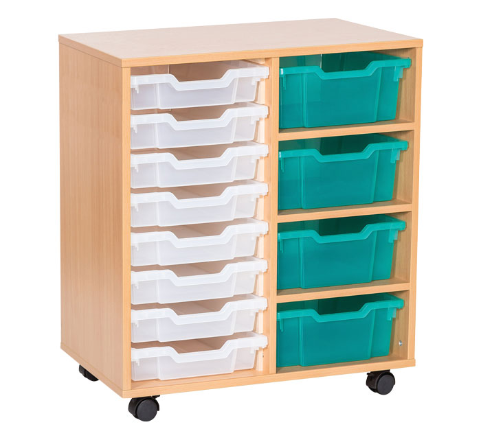 Sturdy Storage Cubbyhole Unit with 12 Variety Trays (Height 779mm)