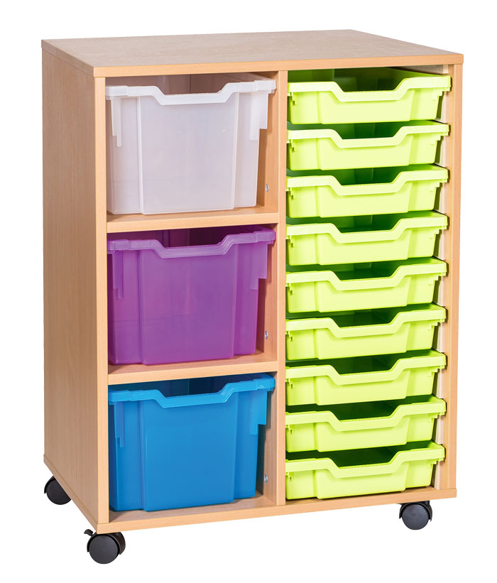 Sturdy Storage Cubbyhole Unit with 12 Variety Trays (Height 861mm)