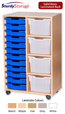 Sturdy Storage Cubbyhole Unit with 16 Variety Trays (Height 1107mm)