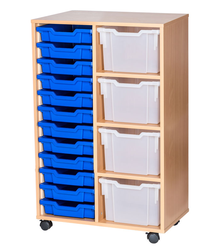 Sturdy Storage Cubbyhole Unit with 16 Variety Trays (Height 1107mm)