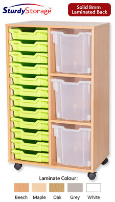 Sturdy Storage Cubbyhole Unit with 15 Variety Trays (Height 1107mm)