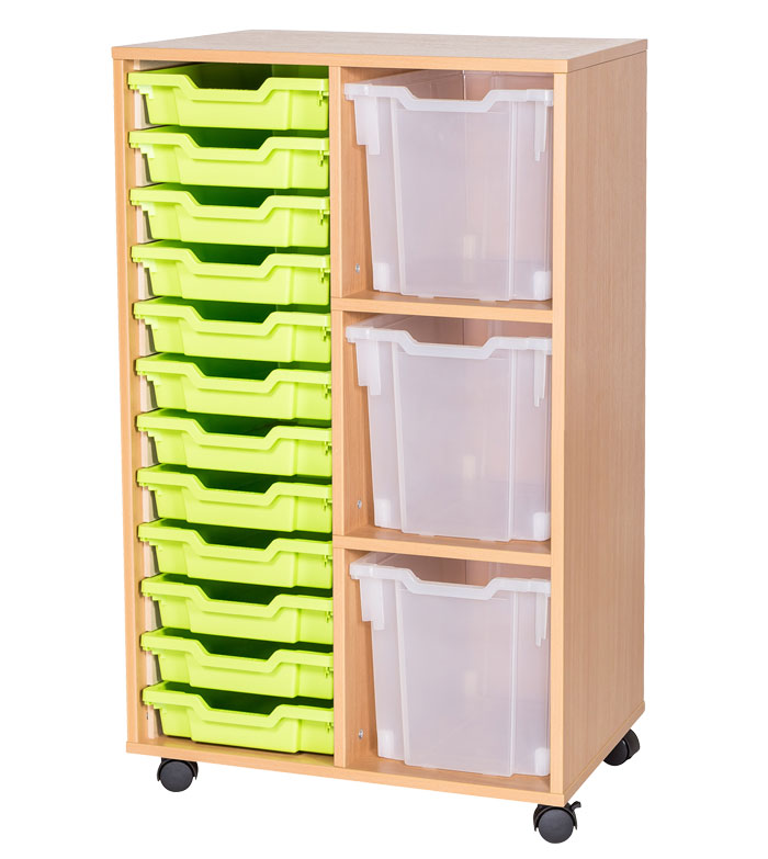 Sturdy Storage Cubbyhole Unit with 15 Variety Trays (Height 1107mm)