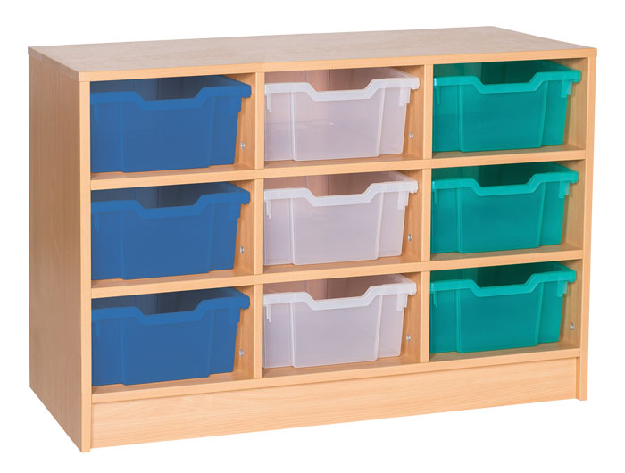 Sturdy Storage - Ready Assembled Cubbyhole Storage with 9 deep Trays (Static)