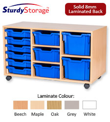 Sturdy Storage Cubbyhole Unit with 11 Variety Trays (Height 615mm)