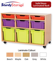 Sturdy Storage Cubbyhole Unit with 9 Variety Trays (Height 697mm)