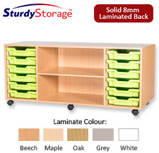 Sturdy Storage Quad Column Unit - 12 Trays Unit