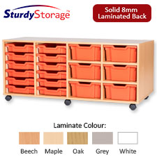 Sturdy Storage Cubbyhole Unit with 18 Variety Trays (Height 615mm)