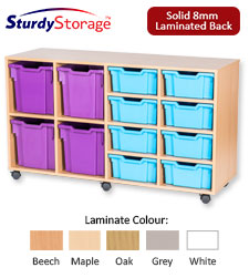 Sturdy Storage Cubbyhole Unit with 12 Variety Trays (Height 779mm)