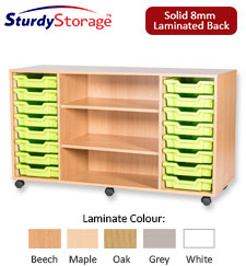 Sturdy Storage Quad Column Unit - 16 Trays Unit