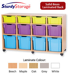 Sturdy Storage Cubbyhole Unit with 12 Variety Trays (Height 861mm)