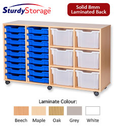 Sturdy Storage Cubbyhole Unit with 24 Variety Trays (Height 861mm)