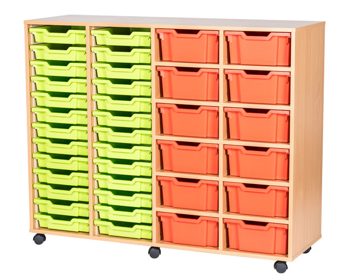 Sturdy Storage Cubbyhole Unit with 38 Variety Trays (Height 1189mm)