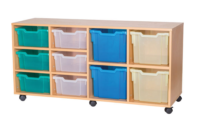 Sturdy Storage Cubbyhole Unit with 10 Variety Trays (Height 615mm)