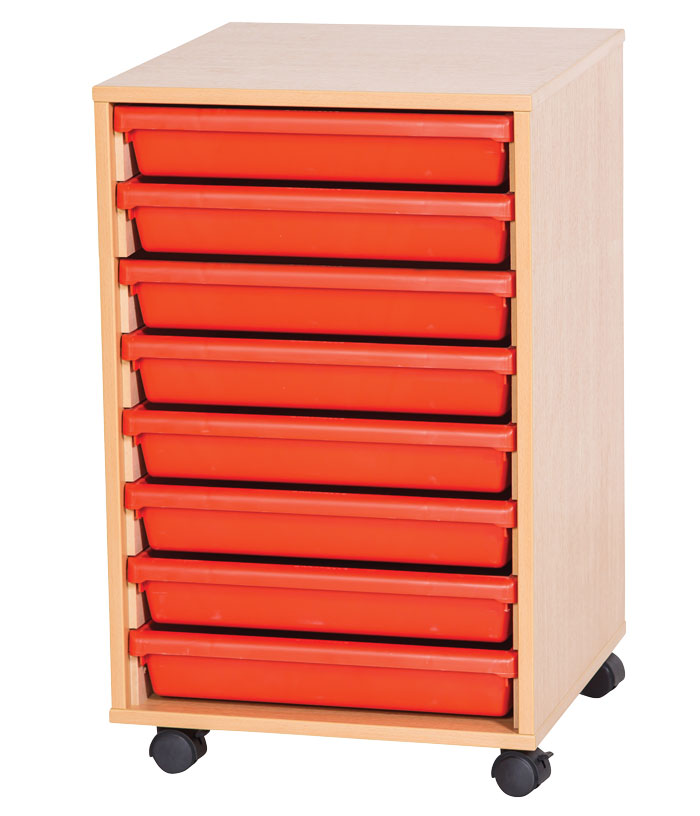 Sturdy Storage - Ready Assembled A3 Tray Unit - 8 Tray Unit