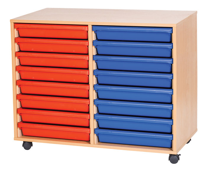 Sturdy Storage - Ready Assembled A3 Tray Unit - 16 Tray Unit