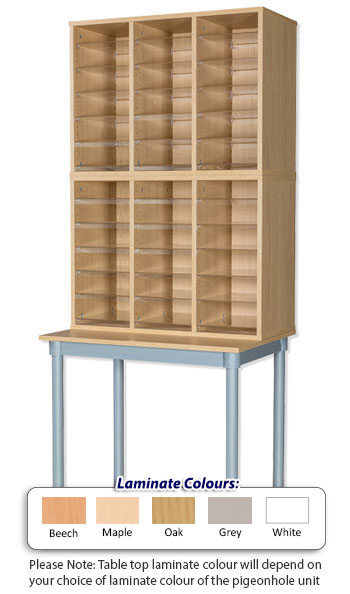 36 Space Pigeonhole Unit with Table