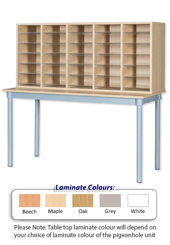 30 Space Pigeonhole Unit with Table