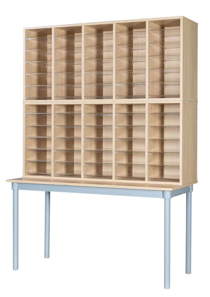 60 Space Pigeonhole Unit with Table