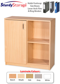 Sturdy Storage - 914 x 858mm Open Storage with Left Side Cupboard